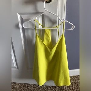 Banana Republic neon yellow tank ☘️